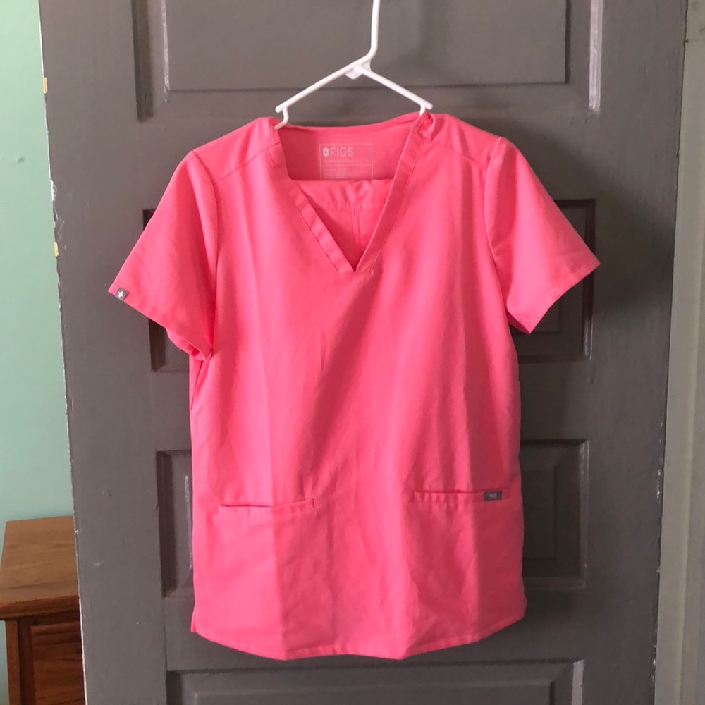 Hot Pink Figs Set Scrubs- Small